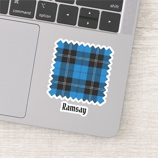 Clan Ramsay Blue Hunting Tartan Sticker (Detail)