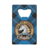Clan Ramsay Crest sur Blue Hunter Tartan (Devant)
