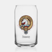 Clan Ramsay Crest sur Red Tartan (Recto)