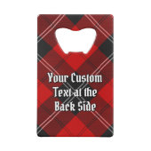 Clan Ramsay Crest sur Red Tartan (Dos)