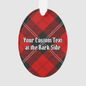 Clan Ramsay Crest sur Red Tartan (dos)