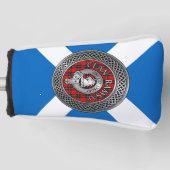 Clan Ramsay Crest & Tartan Knot Golfheadcover (Voorkant)