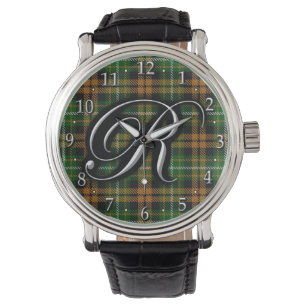 Clan Ramsay Ramsey Letter R Monogram Sinaasappel T Horloge