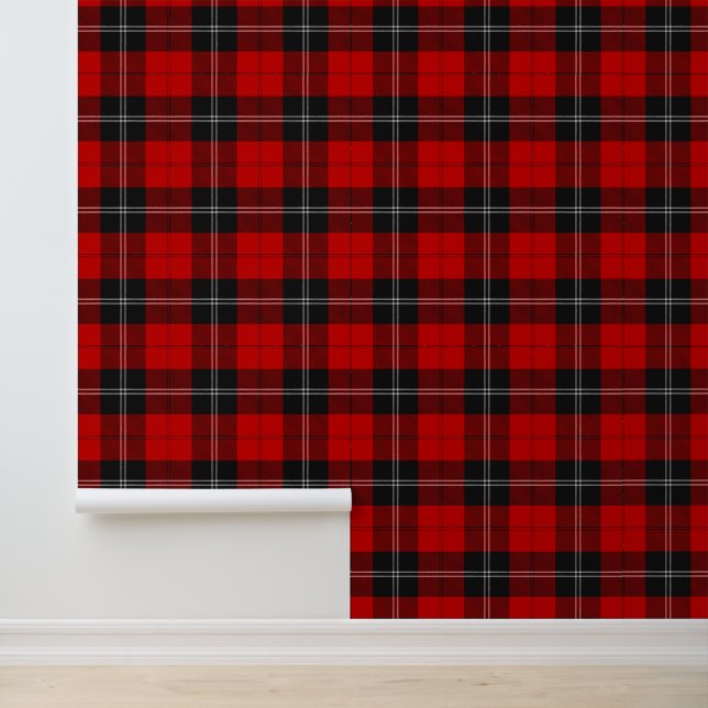 Clan Ramsay Red Tartan Behang (Applicatie)
