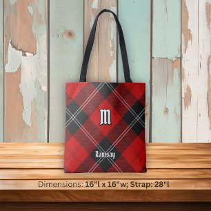 Clan Ramsay Rode Tartan Draagtas