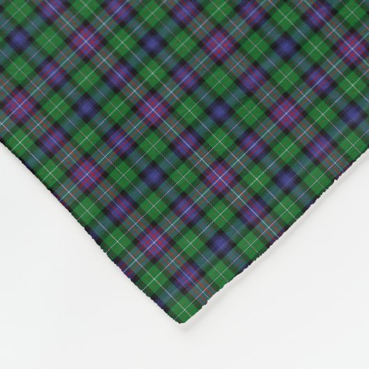 Clan Rankine Tartan Fleece Deken (Hoek)