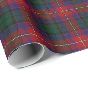 Clan Rattray Rood Groen Schots Tartan Cadeaupapier