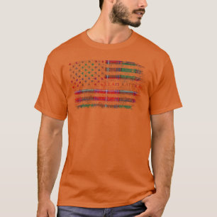 Clan Rattray Schotse tartan US vlag kilt Schotland T-shirt