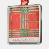 CLAN RED SCOTT Premium Carré Ornement (Gauche)