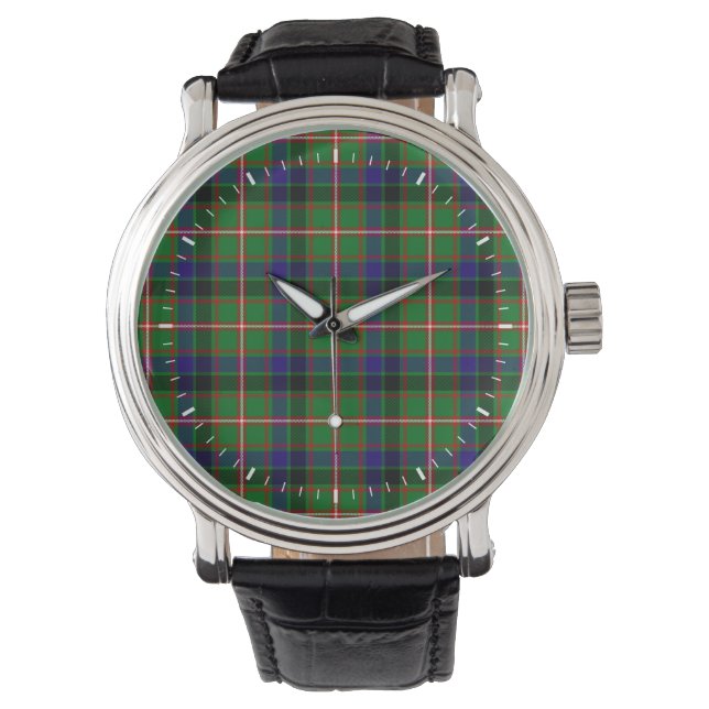 Clan Reid Tartan Horloge (Voorkant)