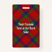 Clan Robertson Crest over Tartan Badge (Achterkant)