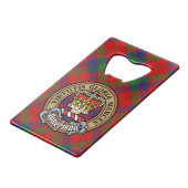 Clan Robertson Crest sur Tartan (Devant Angle)