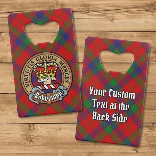 Clan Robertson Crest sur Tartan
