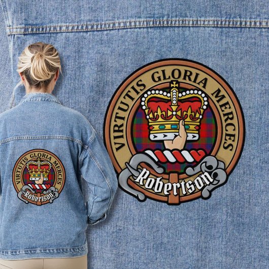 Clan Robertson Crest sur Tartan