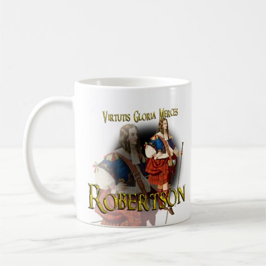 Clan Robertson Old Scottish Mug (Gauche)