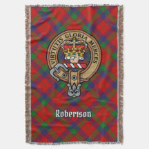 Clan Robertson Wapen over Tartan