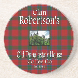 Clan Robertson's Old Dunalastair House Coffee Co. Zandsteen Onderzetter
