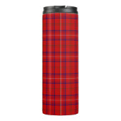 Clan Roos Crest Badge en Tartan Thermosbeker (Achterkant)