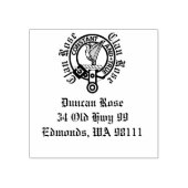 Clan Roos Crest Badge  Rubberstempel (Afrduk)