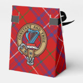 Clan Roos Crest over Tartan Bedankdoosjes (Achterkant)