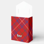 Clan Roos Crest over Tartan Bedankdoosjes (Geopend)