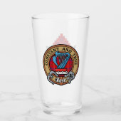 Clan Roos Crest over Tartan Glas (Voorkant)