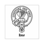 Clan Roos Crest Rubber Stamp Rubberstempel (Afrduk)