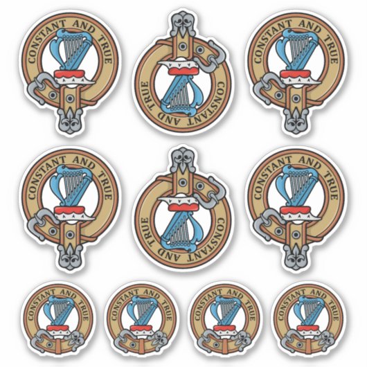 Clan Roos Crest Sticker Set (Voorkant)