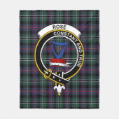 Clan Roos Hunting Modern Tartan Pset Fleece Deken (Voorkant)