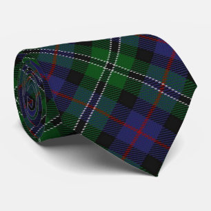 Clan Roos Hunting Tartan Letter R Monogram Stropda Stropdas