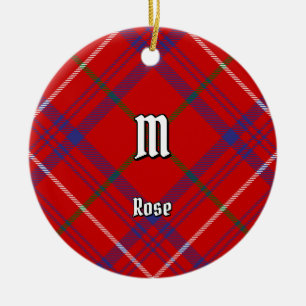 Clan Roos Tartan Keramisch Ornament