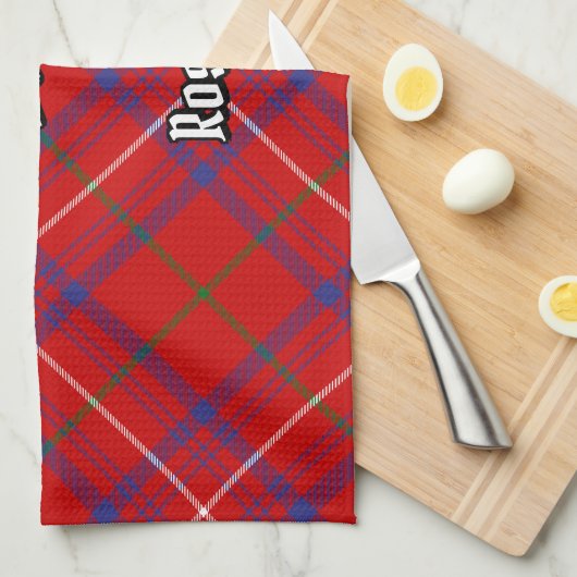 Clan Roos Tartan Theedoek (Quarter Fold)
