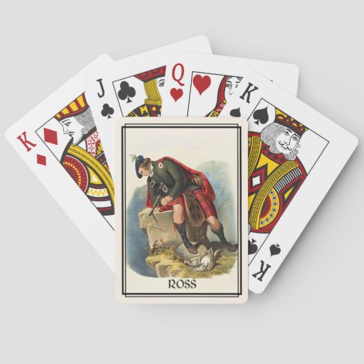 Clan Ross Classic Schotland Bicycle Deck Speelkaarten (Achterkant)