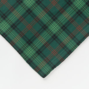 Clan Ross Hunting Tartan Green Pset Pattern Fleece Deken