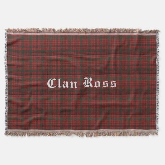 Clan Ross Tartan Lance La Couverture (Devant)