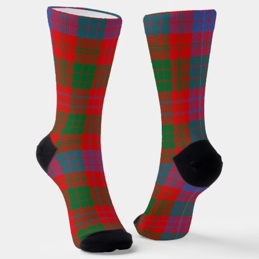 Clan Ross Tartan Socks Sokken (Gebogen)