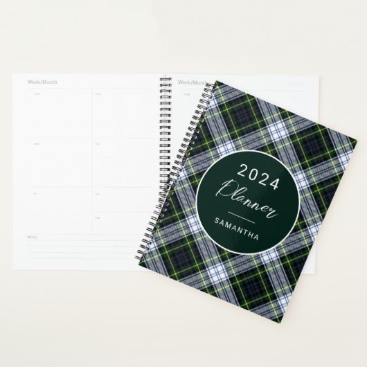Clan rustique vert plaid Gordon Tartan (Devant avec enveloppe)