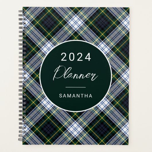 Clan rustique vert plaid Gordon Tartan (Devant)