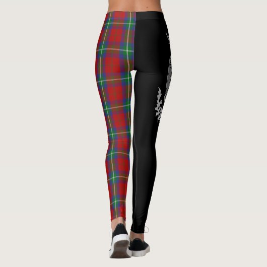 Clan Ruthven Crest & Tartan Leggings (Achterkant)
