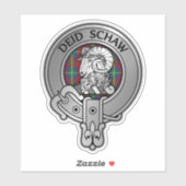 Clan Ruthven Crest & Tartan Sticker (Vel)