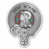 Clan Ruthven Crest & Tartan Sticker (Voorkant)