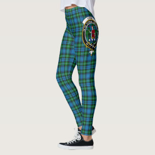 Clan Scotstee Lyon Crête Tartan Leggings pour femm