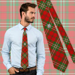 Clan Scott Cravate Red Tartan<br><div class="desc">Clan Scott traditionnel tartan rouge aux couleurs modernes. monogramme personnalisé.</div>