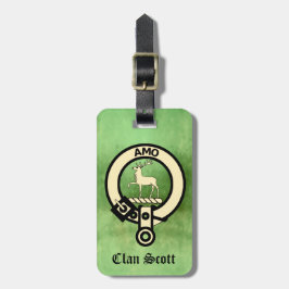Clan Scott Crest Badge Bagagelabel