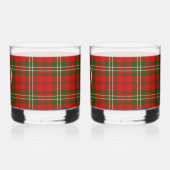 Clan Scott Crest Badge & Tartan  Whisky Glas (Links)