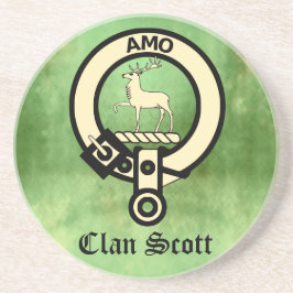 Clan Scott Crest Badge Zandsteen Onderzetter