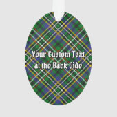 Clan Scott Crest over Green Tartan Ornament (achterkant)