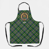 Clan Scott Crest over Green Tartan Schort (Voorkant)
