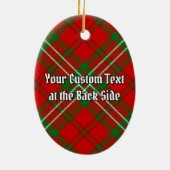Clan Scott Crest over Red Tartan Ceramic Ornament (Achterkant)