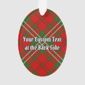 Clan Scott Crest over Red Tartan Ornament (achterkant)